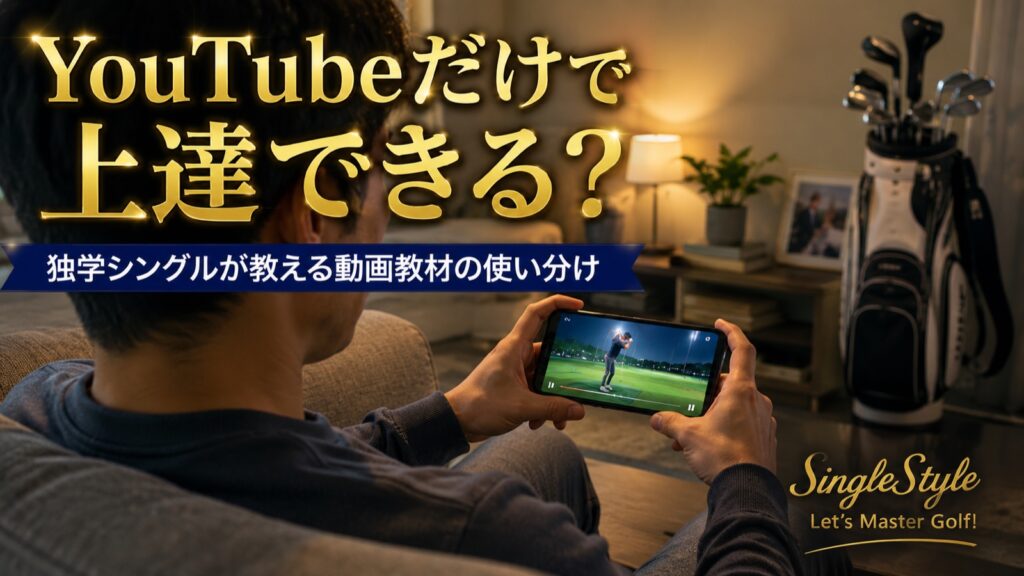 ゴルフはYouTubeだけで上達できる？独学シングルが教える動画教材の使い分け
